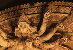 statue, goddess, durga, temple, kolkata, india, idol, pandal wallpaper