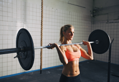 crossfit, workout, weight lifting, women, gym, sport wallpaper