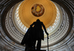 rotunda of the us capitol, statue, george washington, rotunda, george washington statue, usa, washington dc, capitol wallpaper