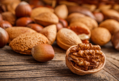 macro, nuts, food wallpaper