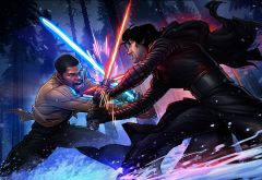 star wars, star wars: the force awakens, lightsaber wallpaper