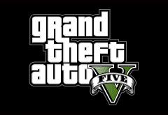 gta 5, grand theft auto 5, video games, logo wallpaper