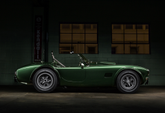 shelby cobra, 1365, dragonsnake csx2472, green car, cars, cabrio wallpaper