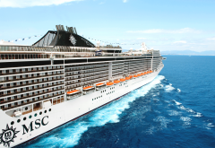 msc cruises, sea, ship, ocean liner, cruise ship, msc splendida wallpaper