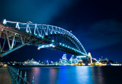 sydney harbour bridge, australia, night, sydney opera house wallpaper