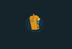 Doctor Who, Finn the Human, Jake the Dog, Adventure Time, minimalism wallpaper