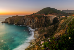 bixby bridge, big sur, pacific ocean, coast, bridge, ocean, usa, california, nature wallpaper