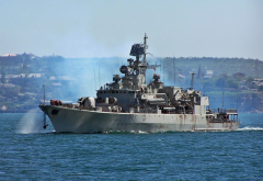 ukrainian frigate, hetman sahaydachniy, ship, sea wallpaper
