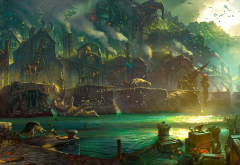 League of Legends, BIlgewater, fantasy art wallpaper