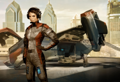 Deus Ex, cyberpunk, futuristic, Deus Ex: Human Revolution wallpaper