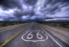 route 66, kansas, road, clouds, landscape, highway 66, usa, nature wallpaper
