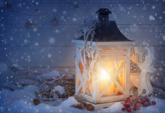 new year, candle, flashlight, snow wallpaper