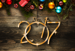 new year, 2017, holidays, decorations, christmas wallpaper