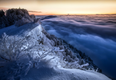 jura mountains, nature, mountains, winter, clouds, beautiful, snow, swiss jura wallpaper