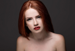 face, portrait, redhead, model, women wallpaper