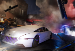 watch dogs 2, police chase, video games, cars, watch dogs 2: human condition dlc wallpaper