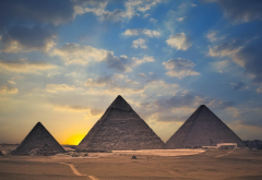 pyramids, Pyramids of Giza, nature, architecture, Egypt wallpaper