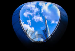 city, unicredit tower, milan, italy, skyscrapers wallpaper