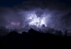 storm, lightning, dark clouds, nature, thunderstorm wallpaper