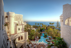 hotel jardin tropical, tenerife, spain, resort, sea, palm, hotel wallpaper