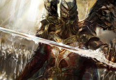 Legend of the Cryptids, video games, concept art, fantasy art, sword, knight, knights, warrior, army wallpaper
