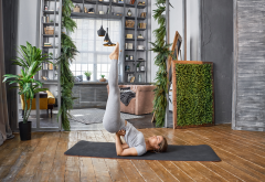 women, girl, yoga, fitness, sport, legs up wallpaper