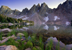 rae lakes, sierra nevada, kings canyon national park, nature, beautiful, mountains, lake, reflection, landscape wallpaper