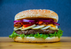 hamburger, fastfood, burger, food wallpaper