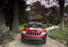 2011 jeep compass, cars, jeep compass, jeep, red cars wallpaper