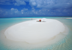 island, ocean, maldives, sea, nature, sandy beach, beach wallpaper