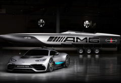 mercedes-amg project one, mercedes, yacht, cars wallpaper