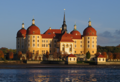 moritzburg castle, castle, germany, lake, moritzburg palace, baroque, moritzburg, saxony, city wallpaper