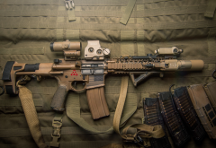 rifle, assault, weapon, bullets wallpaper