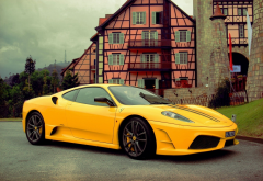 ferrari, cars, yellow car, ferrari f430 scuderia, ferrari f430 wallpaper
