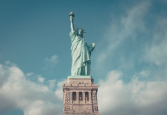 New York, statues, Statue of Liberty, New York City, USA, city, world wallpaper