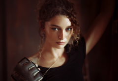 anne hoffmann, women, model, curly, kickboxing, gloves wallpaper