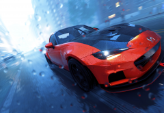 the crew 2, video games, the crew, car, wet, mazda, red car wallpaper