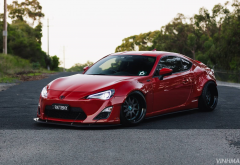 toyota gt-86, japanese cars, toyota, tuning, red car, cars wallpaper