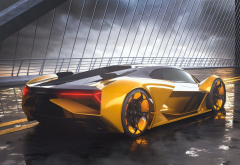 lamborghini terzo millennio, concept, cars, yellow car, supercar, lamborghini wallpaper