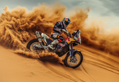 motorcycle, racer, sand, sport, dune, dakar rally, bike, dakar wallpaper