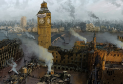 artwork, London, apocalyptic, england wallpaper